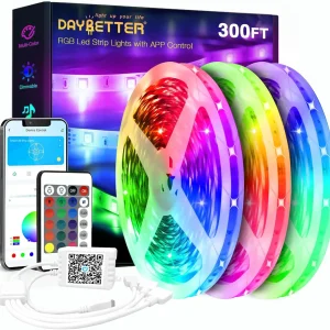 RGB Smart LED Light Strip with Music Sync & Voice Control
