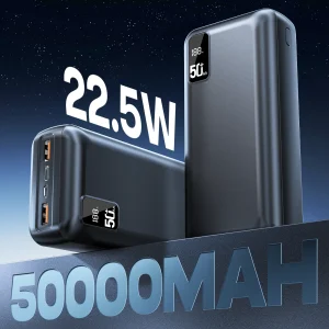 50000mAh High-Capacity Power Bank with Fast USB-C Charging