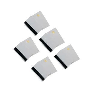 10PCS Blank Smart IC Card Sle4442 Chip & Magnetic Strip Hico 3 Track Works with All Sublimation Printing Smart PVC Cards Kit